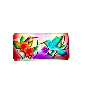 ANNA BY ANUSCHKA THREE FOLD ORGANIZER WALLET